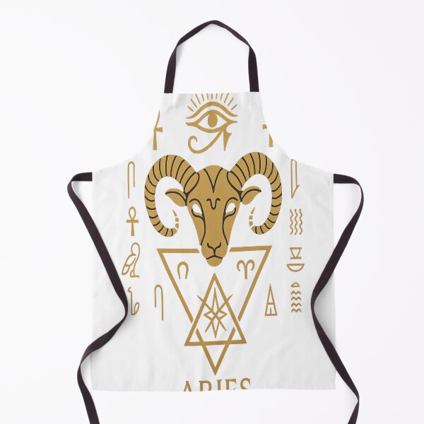 Item preview, "Aries Zodiac Sacred Geometry – Energizing Spiritual Ram Design" designed and sold by NUR.