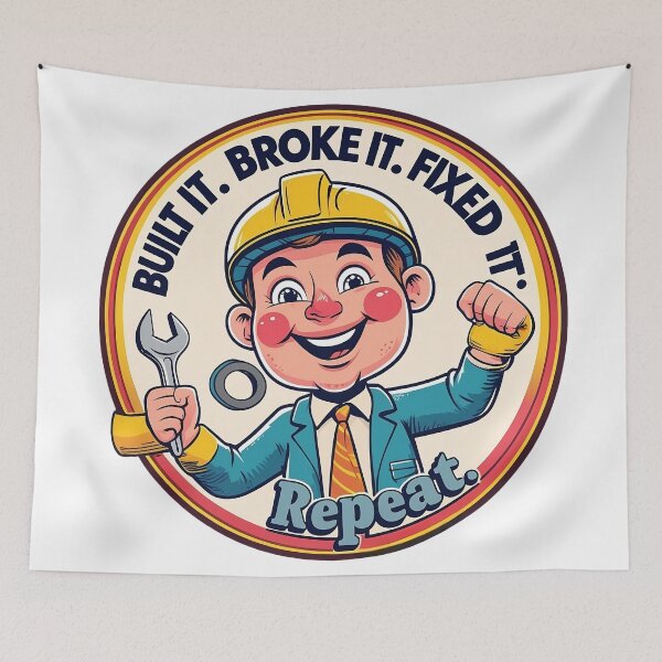Item preview, Built It. Broke It. Fixed It. Repeat. designed and sold by Bitcraft Studio.