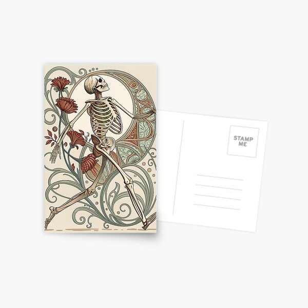 Item preview, Art Nouveau Skeleton designed and sold by Mark and Heather.