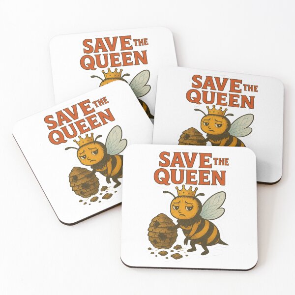 Item preview, Save the Queen – Sad Bee with Broken Hive designed and sold by Lacritsa .