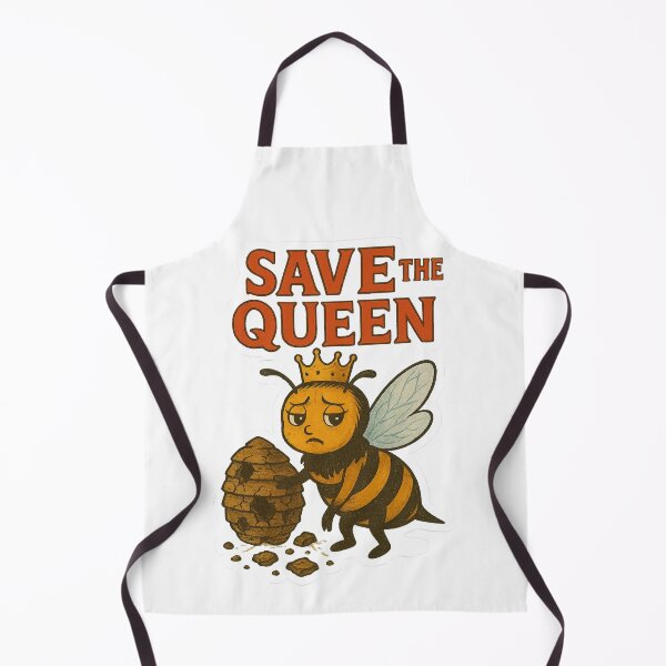 Item preview, Save the Queen – Sad Bee with Broken Hive designed and sold by Lacritsa .