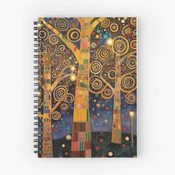 Item preview, Colorful Abstract Klimt Trees designed and sold by darkskydelights.