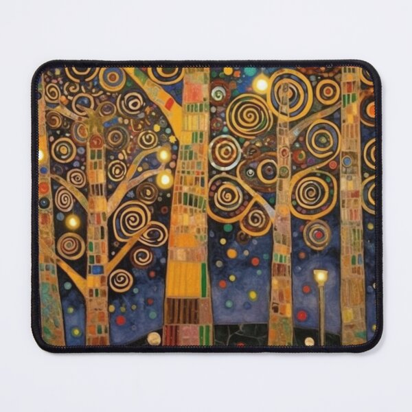 Item preview, Colorful Abstract Klimt Trees designed and sold by darkskydelights.