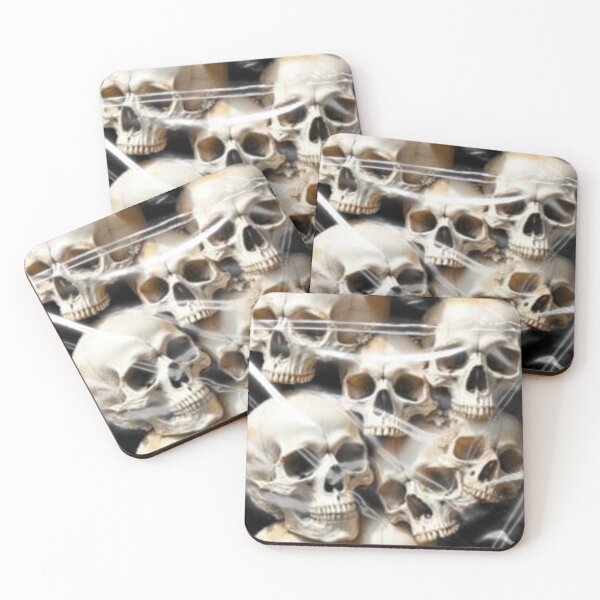 Item preview, skulls in plastic realistic designed and sold by pksart1.