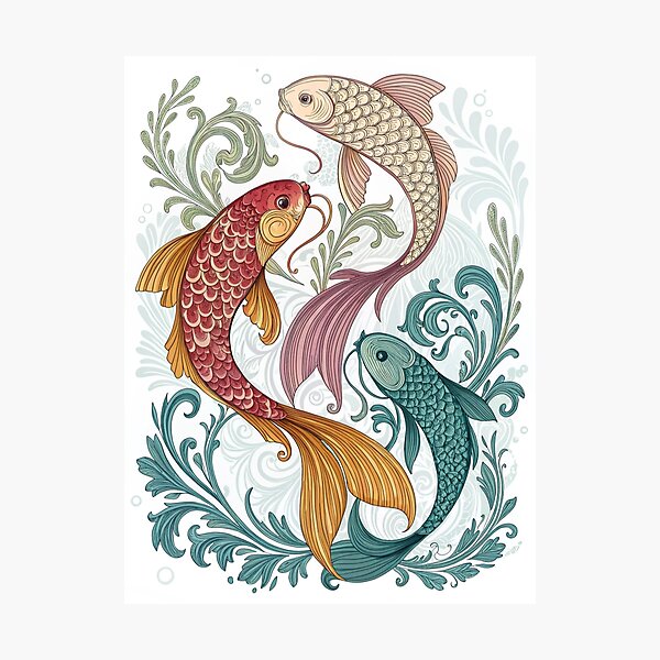 Aperçu de l'œuvre Poisson Art Nouveau #2 créée et vendue par Mark and Heather.