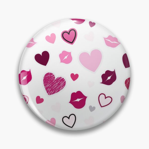 Item preview, heart and kisses pattern designed and sold by pksart1.