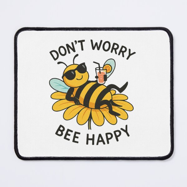 Item preview, Don’t Worry Bee Happy – Chill Bee with Cocktail designed and sold by Lacritsa .