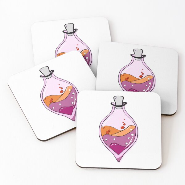 Item preview, Lesbian pride flag potion  designed and sold by AuraDesignz.