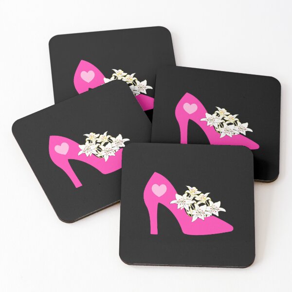 Item preview, High heels lover pink heels shoe collector lily flower lover designed and sold by Artstastic.