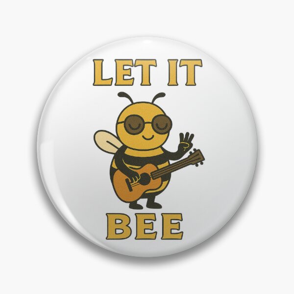 Item preview, Let It Bee – Groovy Bee Playing Guitar designed and sold by Lacritsa .