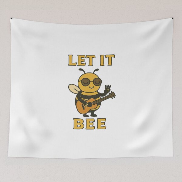 Item preview, Let It Bee – Groovy Bee Playing Guitar designed and sold by Lacritsa .