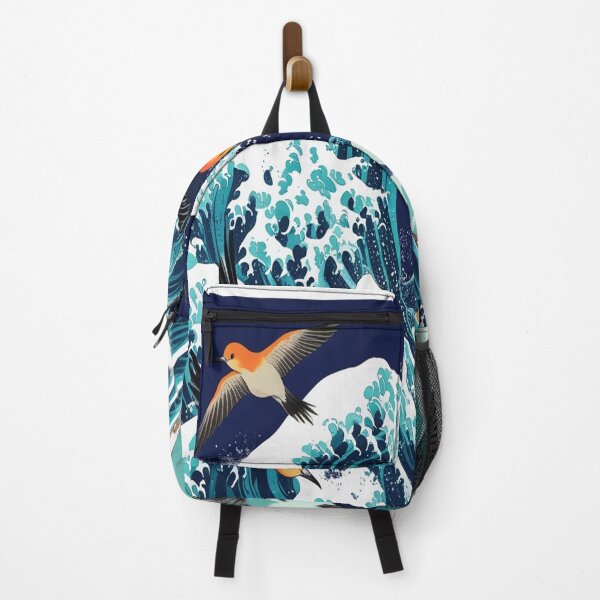 Item preview, Exotic Birds and Turbulent Waves Art designed and sold by Max Store.
