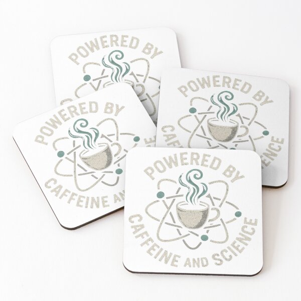 Item preview, Powered by coffee and science designed and sold by Phanteom.