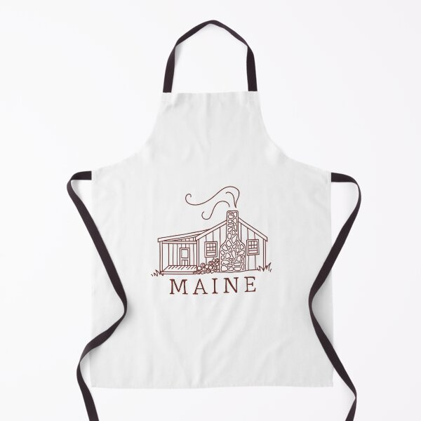 Item preview, Cottage Sticker, Drawing of a Cabin in Maine designed and sold by emmalouvideos.