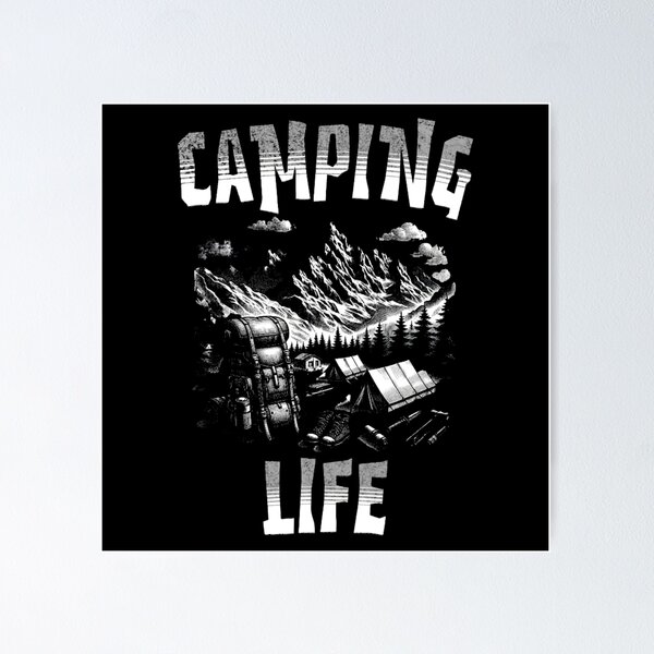 Item preview, Camping Life Hiking Graphic designed and sold by JoeZigns81.
