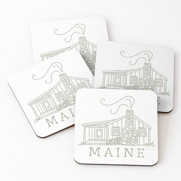 Item preview, Cottage in Maine, Cabin Sticker designed and sold by emmalouvideos.