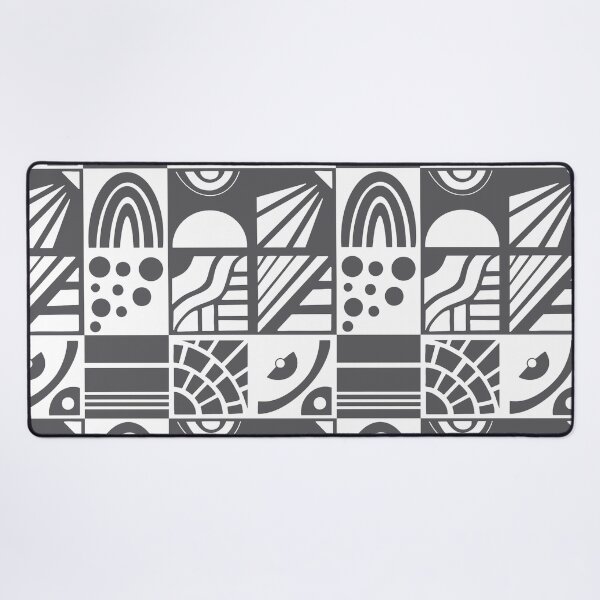 Item preview, Geometric Cheater Quilt in Charcoal Gray on White designed and sold by Lynne Adams.