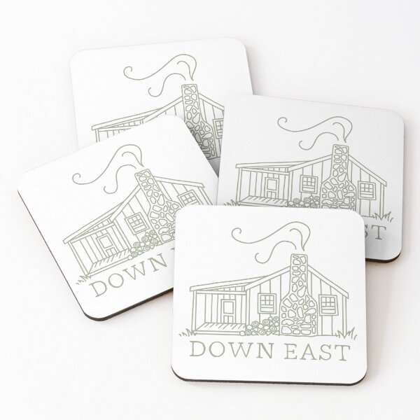 Item preview, Down East Sticker, Cottage or Cabin in Maine designed and sold by emmalouvideos.