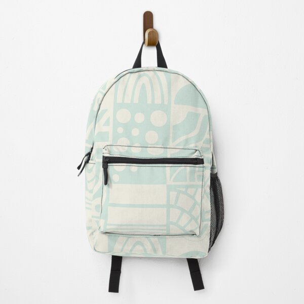 Item preview, Geometric Cheater Quilt in Mint and Cream designed and sold by Lynne Adams.