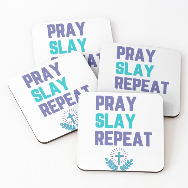 Item preview, PRAY SLAY REPEAT designed and sold by TeeezShirtz.