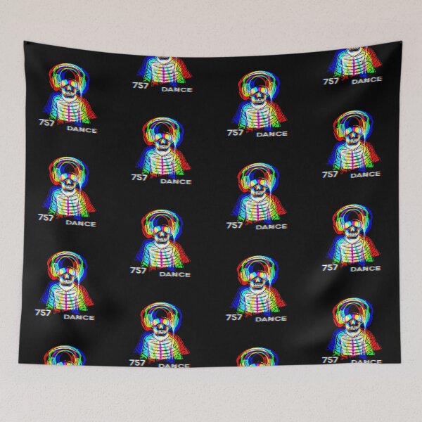Item preview, DJ Skeleton - EDM graphic design designed and sold by MoeTiff.