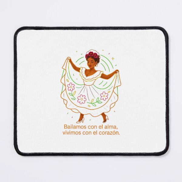 Item preview, Neon Mexican Folkloric Dancer – Transparent Glow Art designed and sold by Aucia.