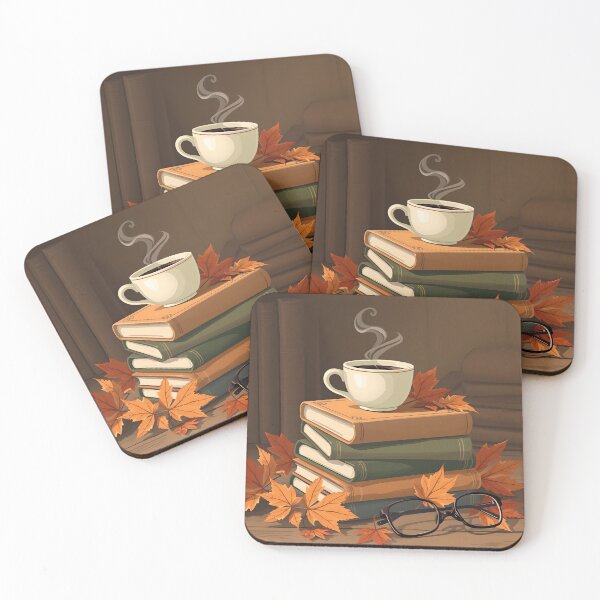 Item preview, Cozy Autumn Books and Coffee designed and sold by SimplyFolio.