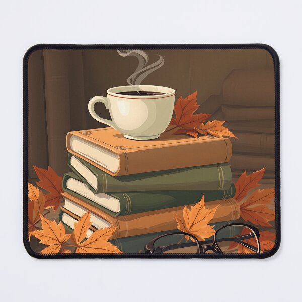 Item preview, Cozy Autumn Books and Coffee designed and sold by SimplyFolio.