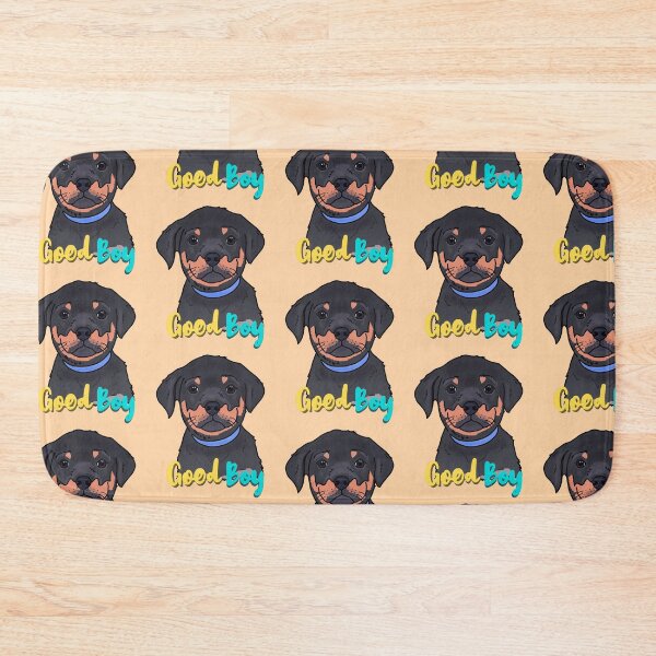 Item preview, Cute Rottweiler Puppy with "Goodboy" Text designed and sold by GAP90.