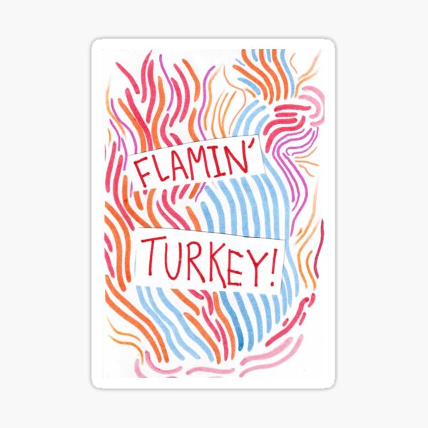 Item preview, Flamin' Turkey designed and sold by Sibyl-Arts.