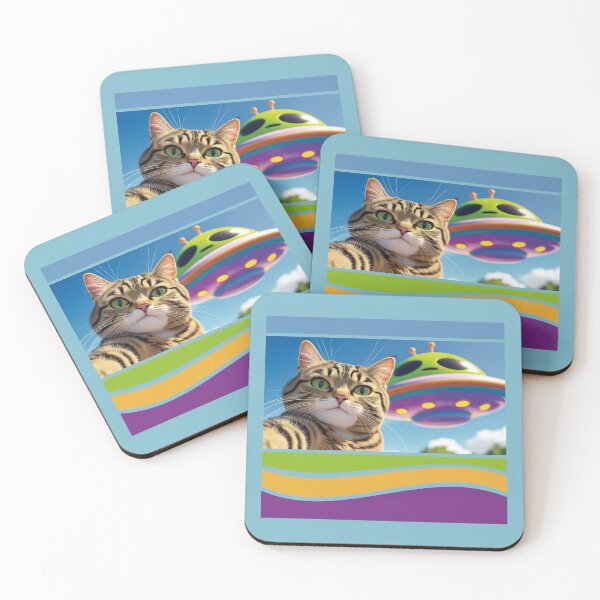 Item preview, Cat Selfie Ufo. #4 designed and sold by EunsooLee.