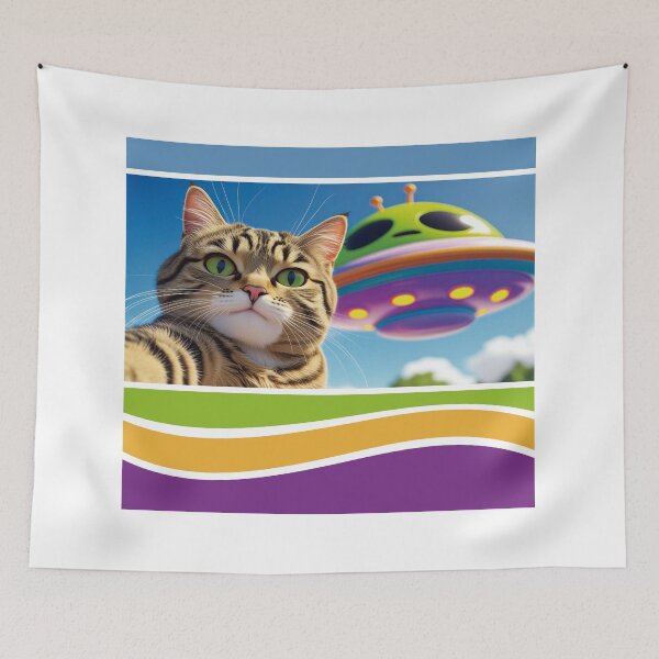 Item preview, Cat Selfie Ufo. #4 designed and sold by EunsooLee.