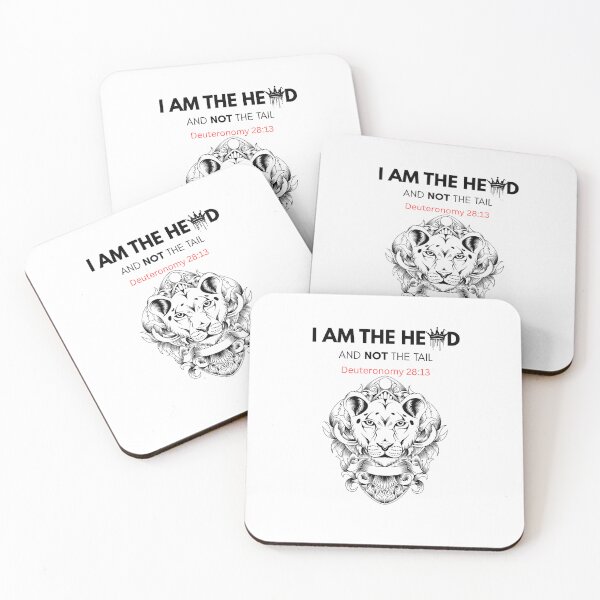 Item preview, I Am the Head and Not the Tail – Bold Christian Scripture Design designed and sold by GuidedFaithCo.