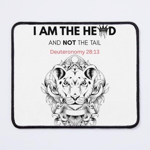 Item preview, I Am the Head and Not the Tail – Bold Christian Scripture Design designed and sold by GuidedFaithCo.