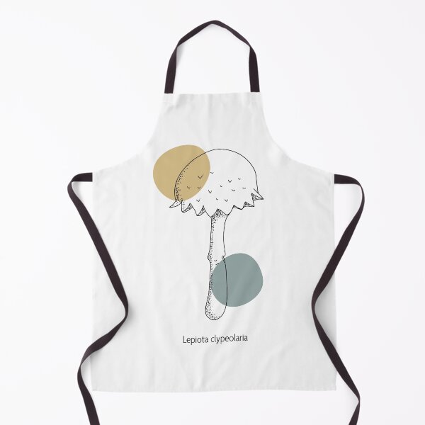 Item preview, Mushroom - Shield Lepiota - Ochre and verdigris designed and sold by Javotte Art / Gab Dessine.