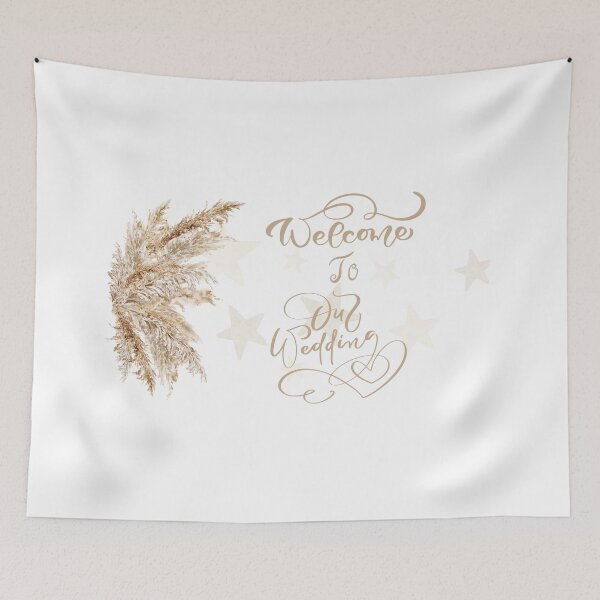 Item preview, Natural Welcome To Our Wedding Sign designed and sold by indepthdesigns.