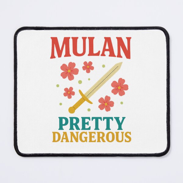Item preview, Mulan "Pretty Dangerous" Sword & Blossoms Tee – Bold Feminine Power Shirt designed and sold by Zippitydodads.