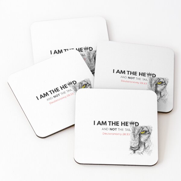 Item preview, I Am the Head and Not the Tail – Bold Christian Scripture designed and sold by GuidedFaithCo.