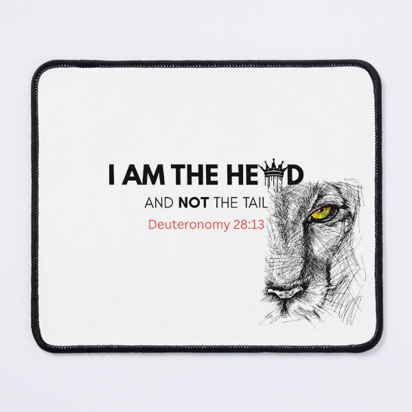 Item preview, I Am the Head and Not the Tail – Bold Christian Scripture designed and sold by GuidedFaithCo.