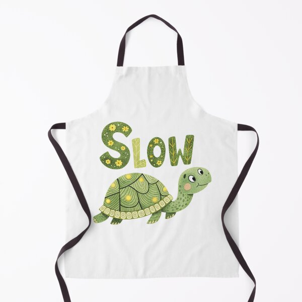 Item preview, Slow Turtle Illustration | Cute Lazy Tortoise Design | Take It Slow Art designed and sold by PnrArtDesign.