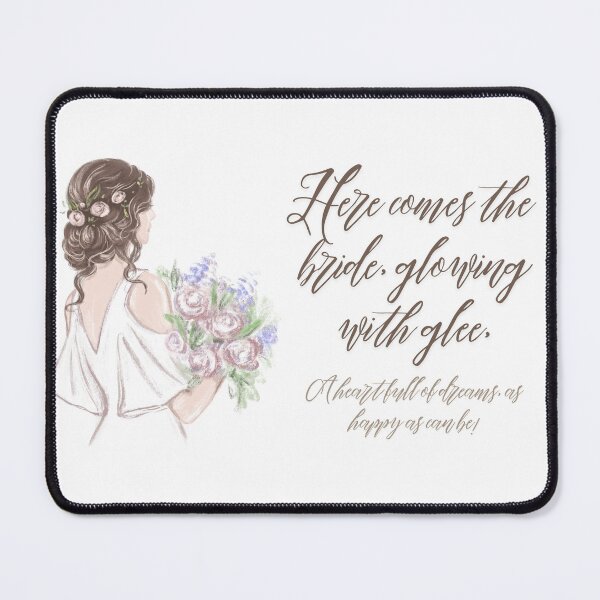 Item preview, Here Comes the Bride Quote designed and sold by indepthdesigns.