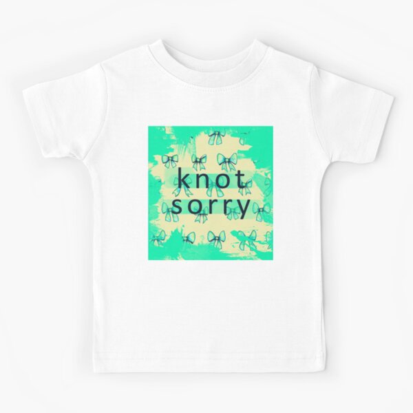 Item preview, Bows that don’t come undone. Soft ribbons, sweet watercolor... and a phrase with attitude: Knot Sorry. Because you don’t always have to apologize for shining. In yellow. designed and sold by lulo-pez-art.
