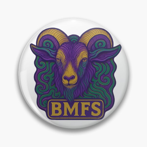 Item preview, BMFS Mardi Gras Goat designed and sold by Bayou Bill.