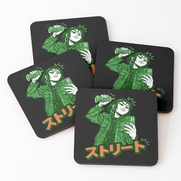 Item preview, Green punk illustration designed and sold by OniricaDesign.