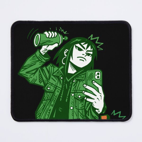 Item preview, Green punk illustration designed and sold by OniricaDesign.