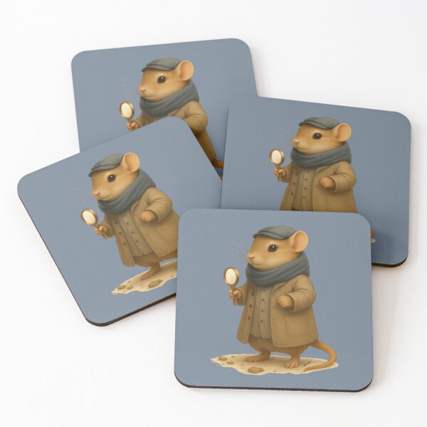 Item preview, Vintage Detective Mouse – Adorable Children's Story Illustration designed and sold by DakotaPoppin.