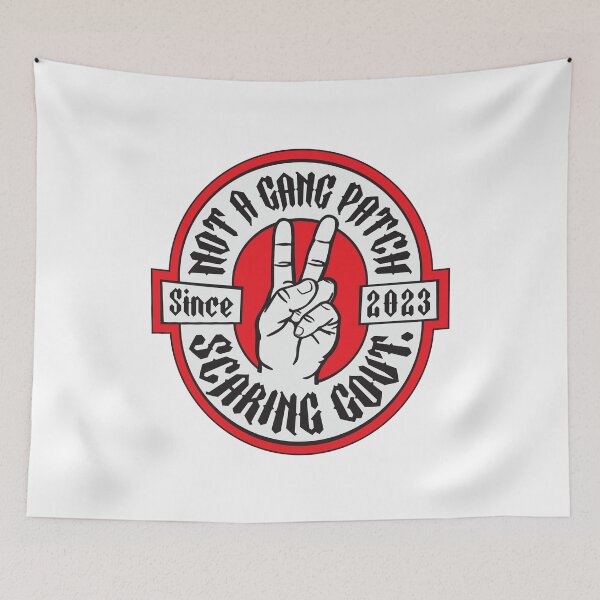 Item preview, Not a Gang Patch – Satire Design NZ designed and sold by grimpicture.