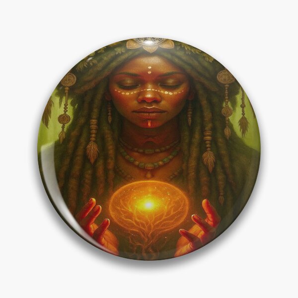 Item preview, Earth Goddess | Afro-Cosmic Oracle of Life & Roots designed and sold by KaoticMindZ.
