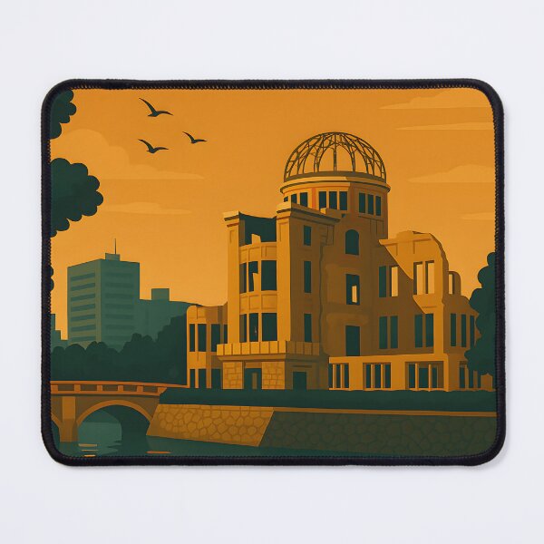 Item preview, Hiroshima Peace Dome – Vintage Travel Poster designed and sold by Hello From Japan.