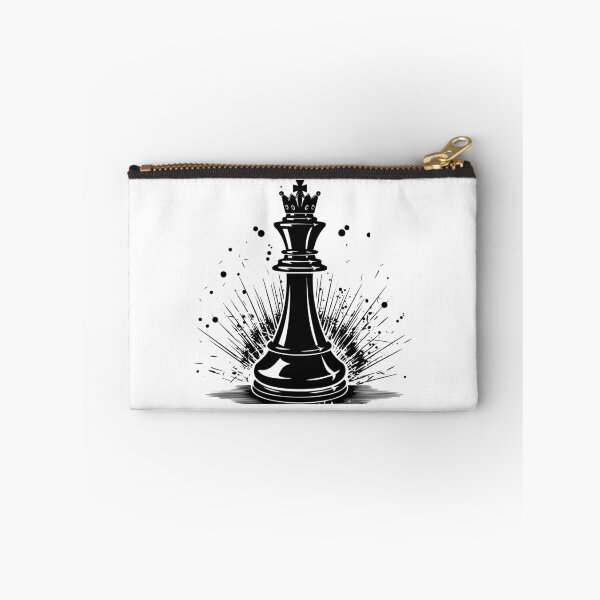 Item preview, Crowned Chess King – Bold Black and White Strategy Art designed and sold by inkoutninja.